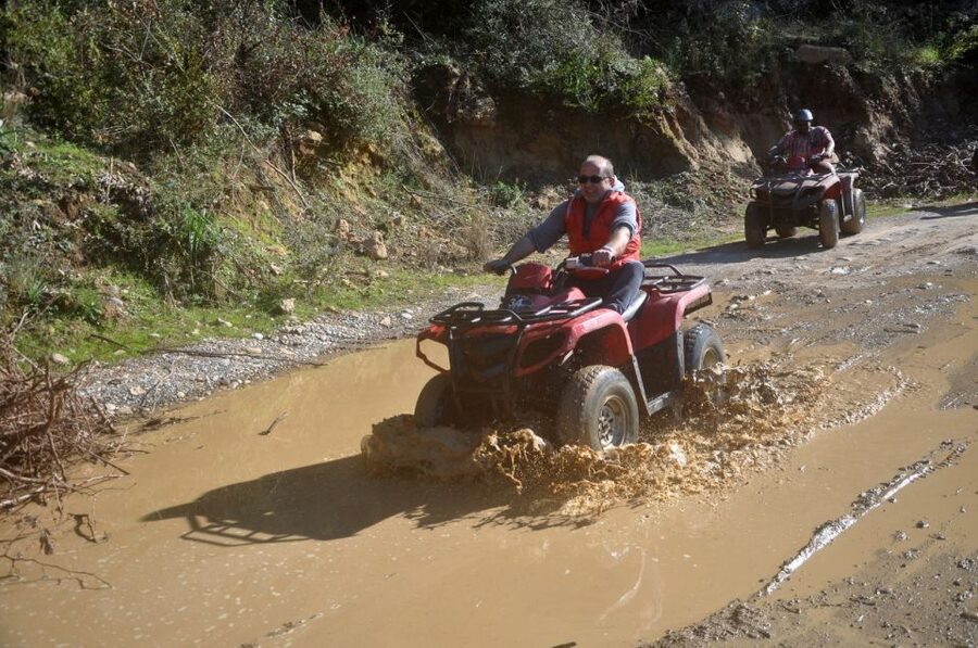 City of Side: Quad Safari Experience with Hotel Transfers - Showers, Action Footage, and the Ride Back