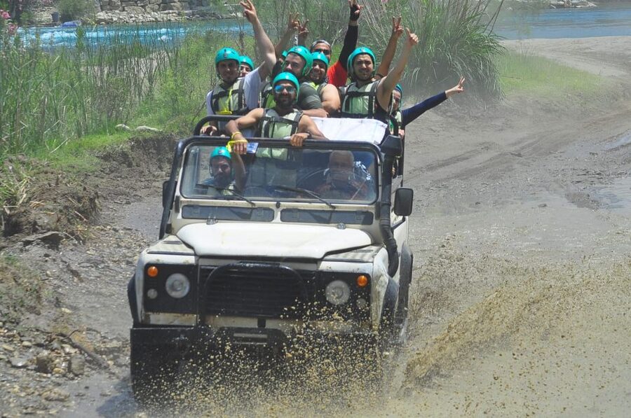 City of Side: Rafting, Zipline, Jeep, Buggy and Quad Combo - Rafting 14 kilometers through the canyon