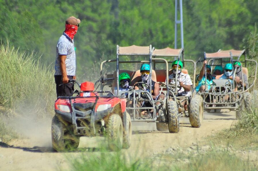 City of Side: Rafting, Zipline, Jeep, Buggy and Quad Combo - The zipline is a scenic finale