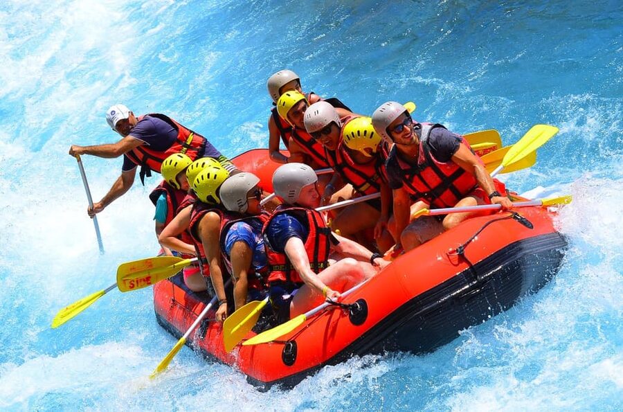 City of Side: Whitewater Rafting with Lunch - Safety briefing before the river starts