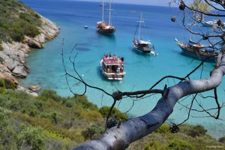 Didim/Altinkum: Lazy Day Boat Trip w/BBQ Lunch - Lunch Between the Swim Stops