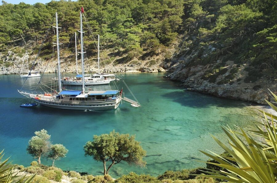 Fethiye: 12 Islands Boat Tour with Lunch and Hotel Pickup - Tersane and the first look at the coast