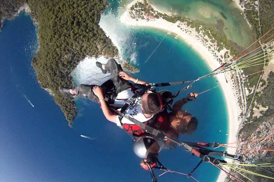 Fethiye: Blue Lagoon Tandem Paragliding w/Photos & Video - Driving up Baba Dag from Fethiye