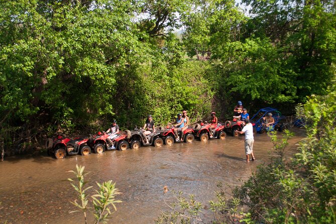 Fethiye Esenköy Quad Safari Experience - Pine trees, dust, and stream crossings