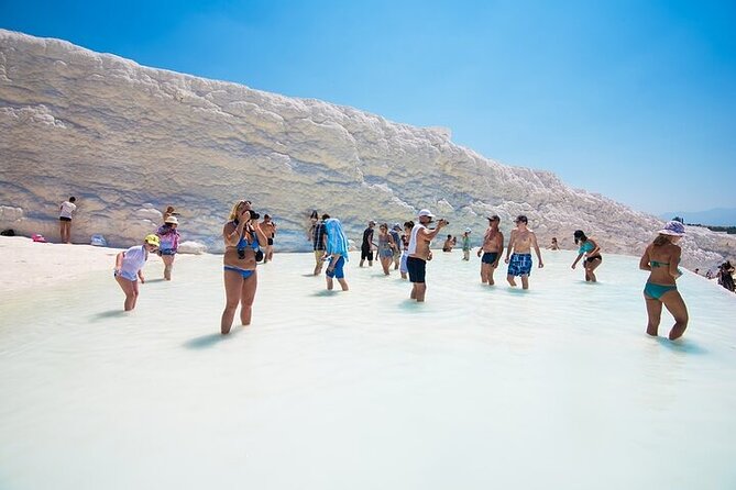 Fethiye Pamukkale and Hierapolis Full Day Tour - Walking across Pamukkale’s white terraces