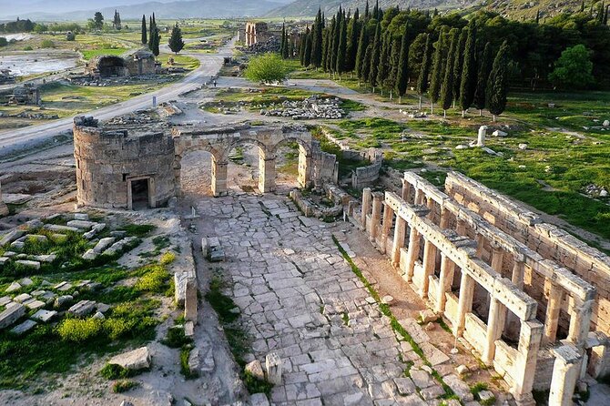 Fethiye Pamukkale Hierapolis Day Tour w/ Meals & Hotel Pickup - Hierapolis: Ancient Ruins Beside the White Terraces