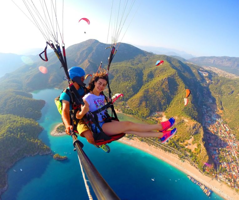 Fethiye: Tandem Paragliding Experience w/Hotel Pickup - The briefing, harness, and launch