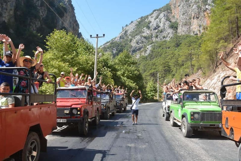 From Alanya: Jeep Safari with Lunch, Dim River & Cave - Cikcilli Terrace Park and the first wide view
