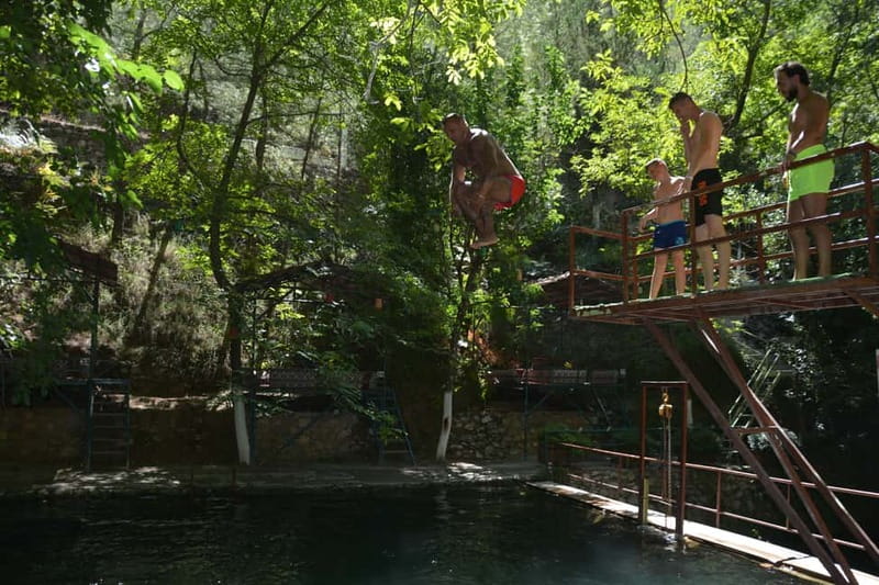 From Alanya: Jeep Safari with Lunch, Dim River & Cave - A Turkish village, fresh fruit, and a small market