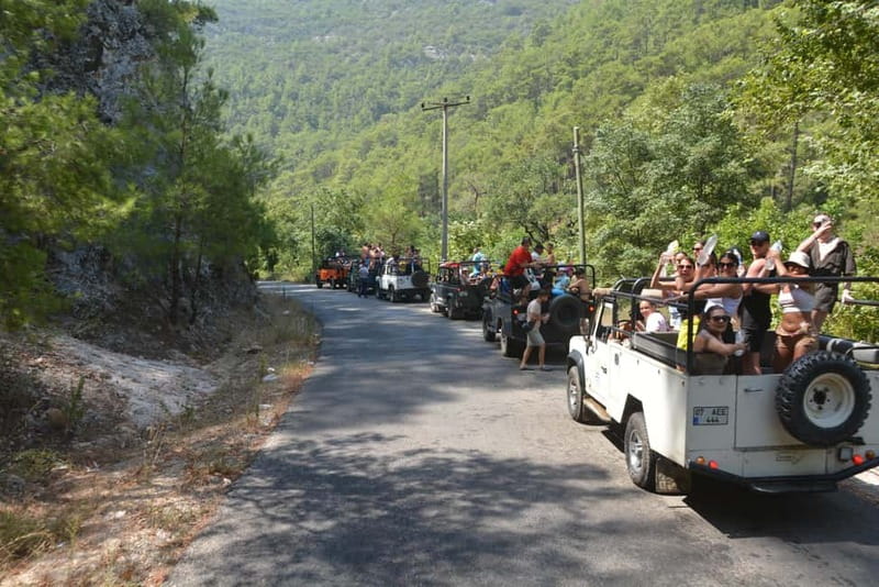 From Alanya: Jeep Safari with Lunch, Dim River & Cave - The long Dim River lunch stop