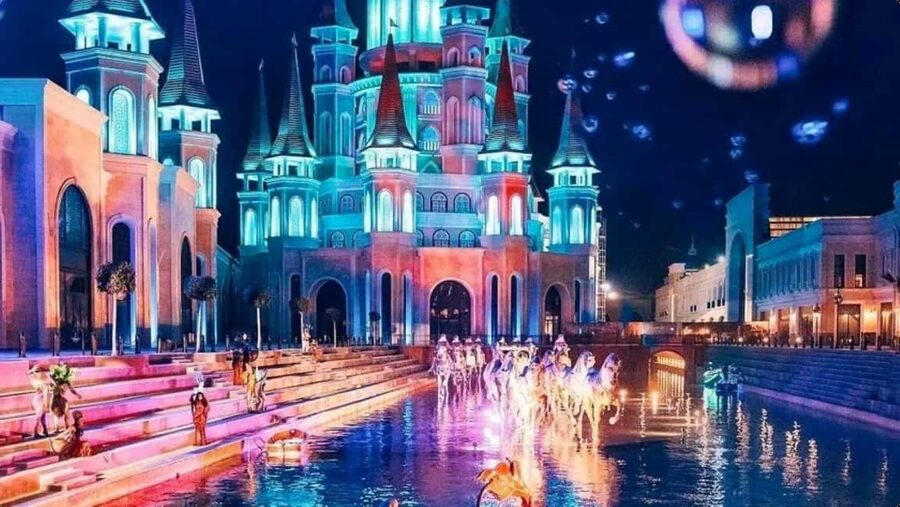 From Alanya: Land of Legends Night Show with Hotel Transfers - Stop one: hotel pickup and the shared coach