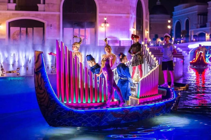 From Alanya, Side, Antalya: The Land of Legends Night Show - The stage show uses light, water, and lasers