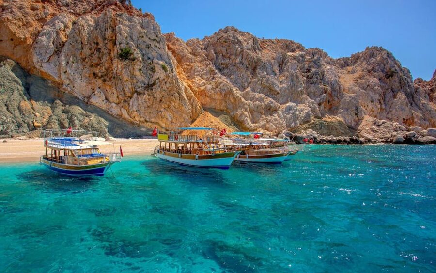 From Antalya or Side: Suluada Island Boat Trip with Lunch - Suluada’s white beaches and rocky swimming areas