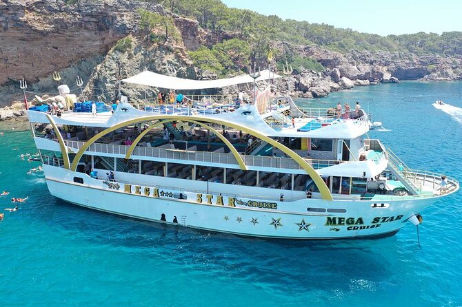 From Antalya To Kemer Mega Star Boat Trip w/Free Transfer - Boarding the Mega Star at Kemer Marina