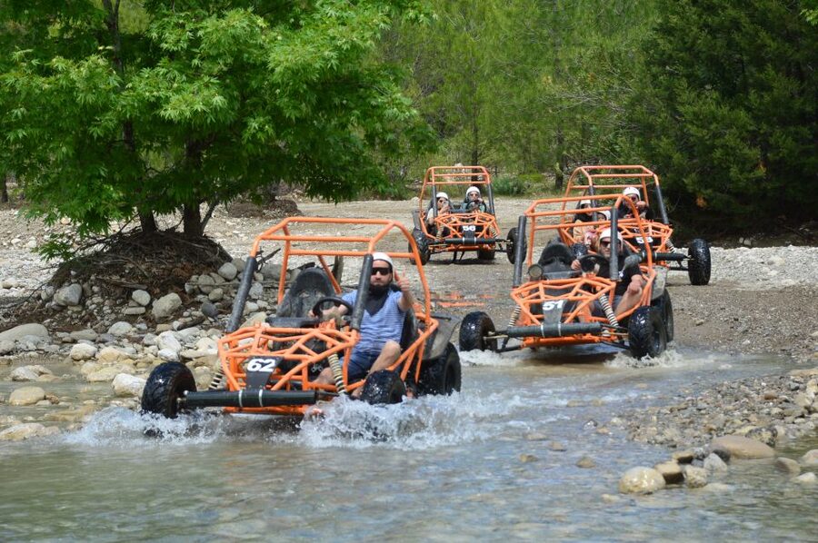 From Belek: Fully Combo Zipline, Quad Safari, Rafting, Lunch - Getting ready at Roma Rafting basecamp