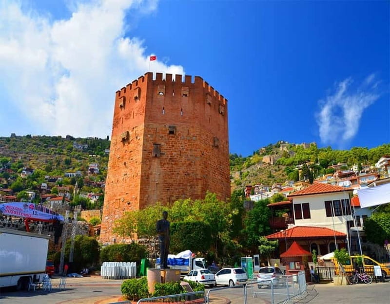 From City of Side: Alanya Tour with Lunch, Boat & Cable Car - Reaching Alanya Castle by cable car