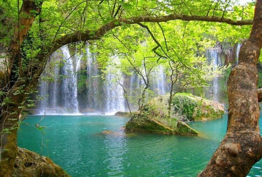 From city of Side: Antalya Old City and Waterfall Day Trip - The drive to Antalya and the handover in Kaleiçi