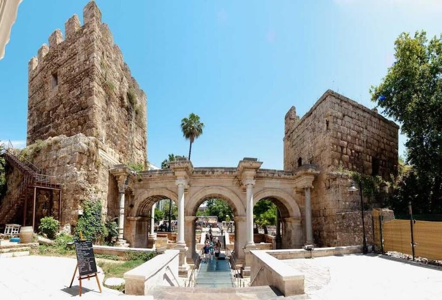 From city of Side: Antalya Old City and Waterfall Day Trip - Hotel pickup and the road from Side