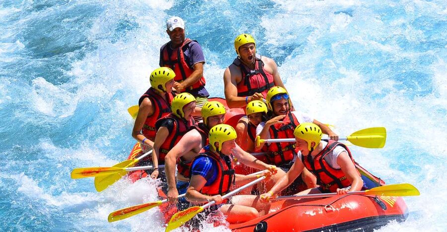 From city of Side: Beskonak Rafting Tour with Lunch - Getting fitted for the river