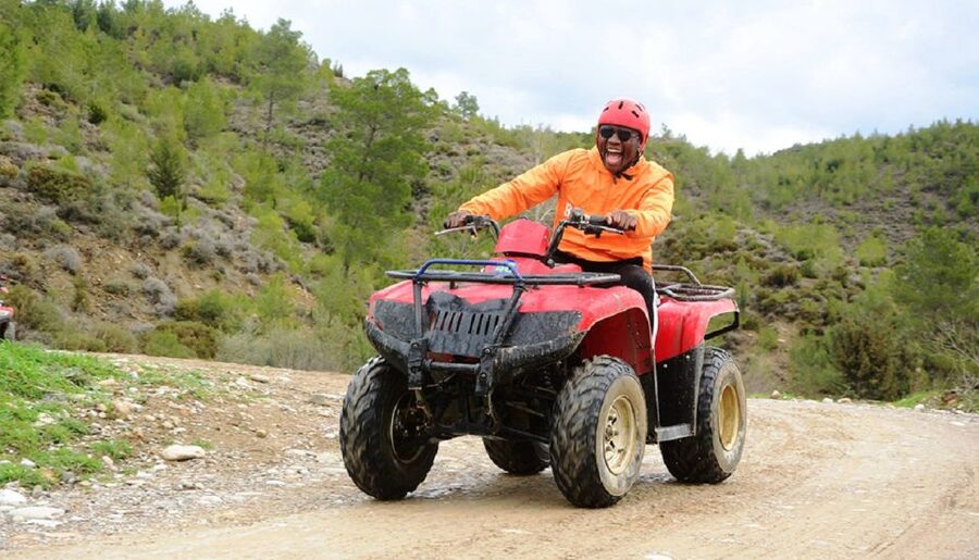 From city of Side: Taurus Mountains Quad ATV Tour - Pine forest, mountain valleys, and muddy tracks