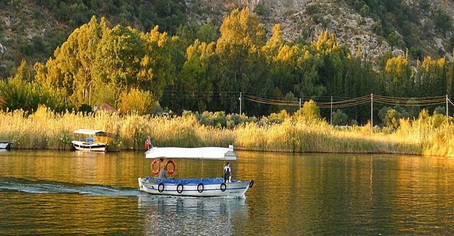 From Fethiye: Dalyan Day Trip with Mud Bath and Turtle Beach - Seeing the Lycian rock tombs of Caunos