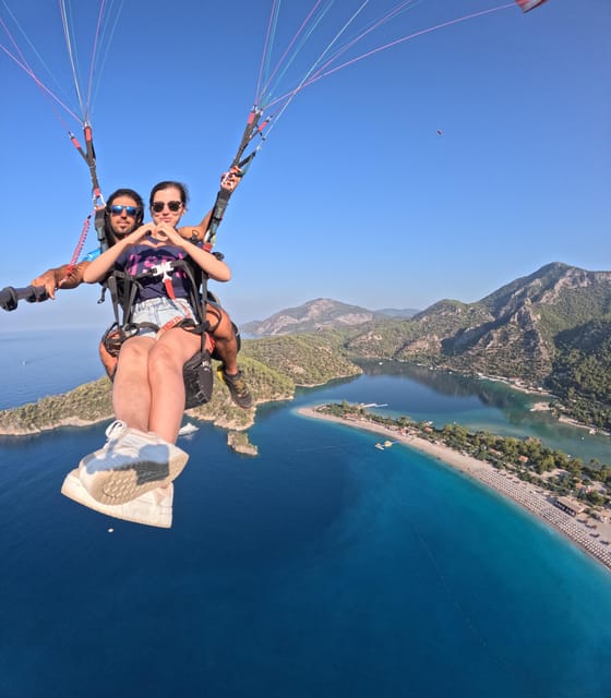 From Fethiye: Oludeniz Paragliding Trip with Transfer - The flight over Ölüdeniz