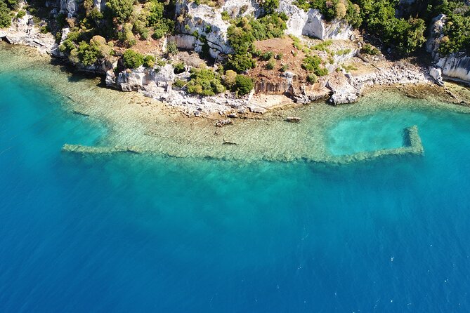 From Kas: Day Trip to Kekova, Demre and Myra - Lunch and repeated swims in Esmeralda Bay
