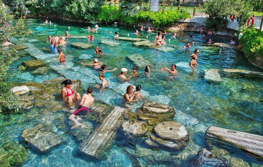 From Kusadasi and Selcuk: Pamukkale and Hiearapolis Tour - The calcium terraces and the two-hour Pamukkale visit