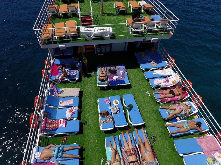 From Marmaris: Day Trip by Glass Bottom Semi Submarine - Three decks, air conditioning, and sunbed comfort