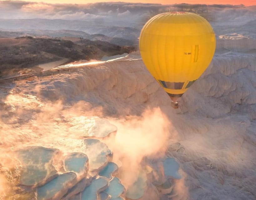 From Marmaris: Pamukkale Balloon Flight Day Trip with Lunch - Cotton Castle and Hierapolis: beautiful, historic, and slippery