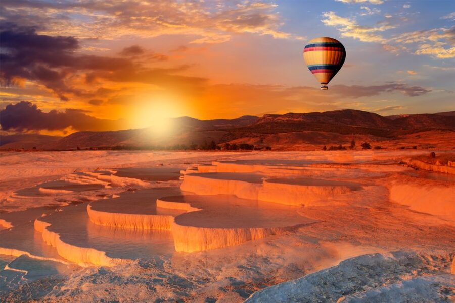 From Marmaris: Pamukkale Evening Tour with Transfer & Dinner - Walking the Cotton Castle