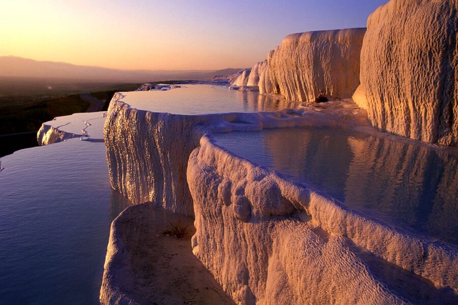 From Selcuk/Kusadasi/Izmir: Pamukkale Full-Day Tour - Walking through Hierapolis above the springs