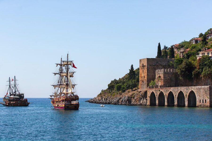 From Side: Alanya Tour with Lunch, Boat Trip, and Cable Car - Reaching Alanya Castle by cable car