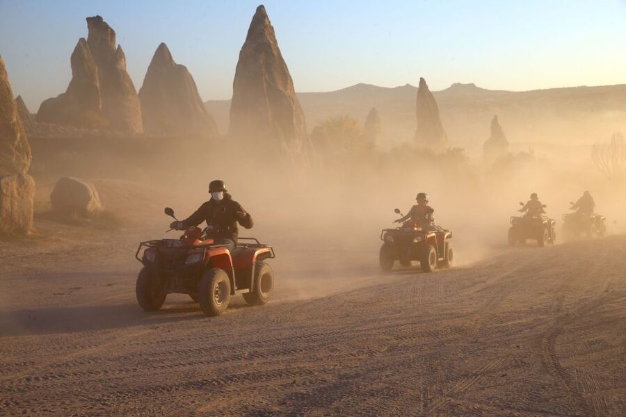 From Ürgüp/Göreme: Cappadocia Sunrise or Sunset Quad Tour - Hotel pickup from Göreme or Ürgüp