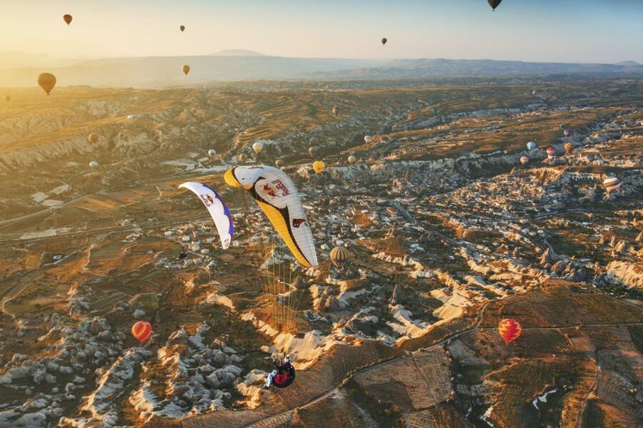 From Urgüp/Göreme: Cappadocia Tandem Paragliding & Transfer - At the takeoff site, safety comes first