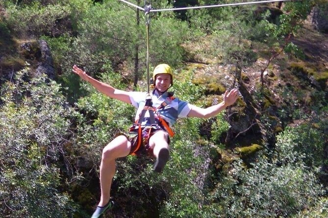 Full Day Adventure Rafting Zipline Quad and Buggy - A five-minute zipline above the activity park