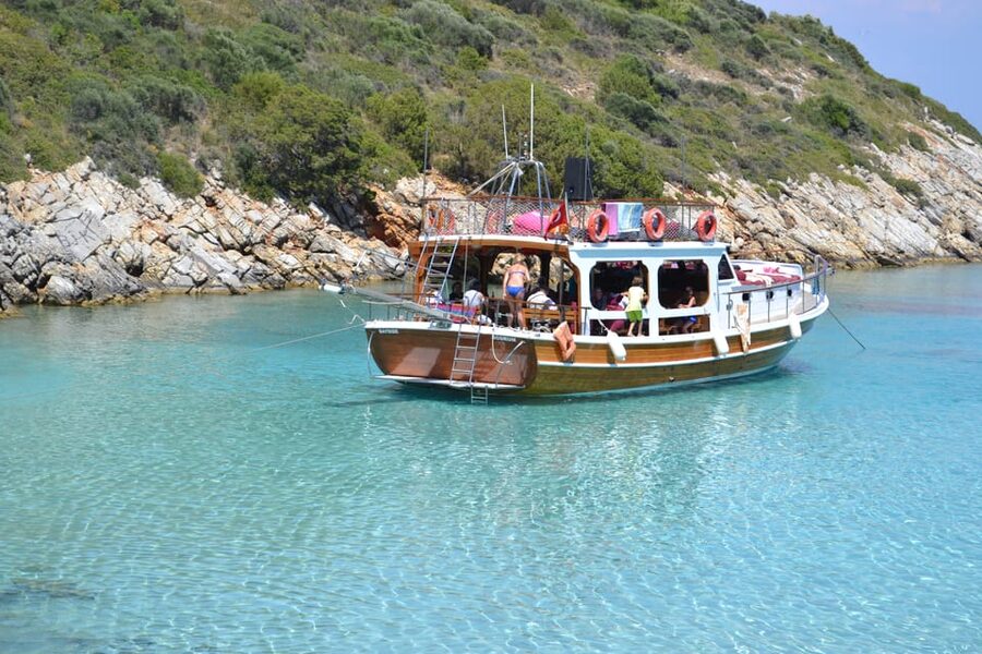 Full-Day Orak Island Boat Trip from Bodrum - German Bay: a shorter afternoon swim