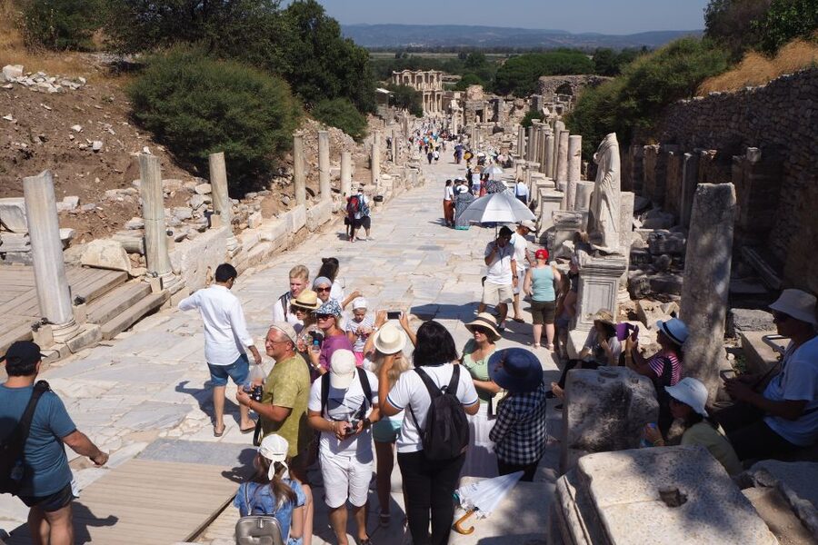 Full-Day Tour of Ancient Ruins in Ephesus from Izmir - Walking the marble streets of Ephesus