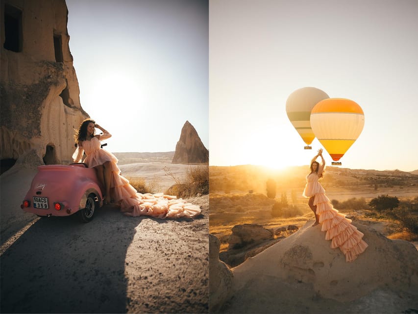 Göreme: Cappadocia Satin Flying Dress Rental - What the three-hour rental really includes