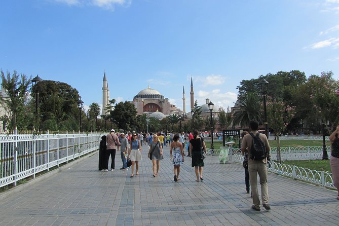 Istanbul: Blue Mosque & Hagia Sophia Small-Group Tour with ticket - Seeing the Blue Mosque from courtyard to prayer hall