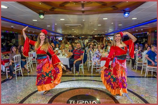 Istanbul Bosphorus Cruise with Dinner and Belly-Dancing Show - Dinner, drinks, and the table arrangement