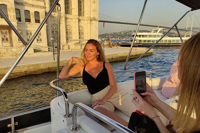 Istanbul Bosphorus Sunset Cruise with Wine on a Luxury Yacht - Meeting near Galata Port and getting aboard