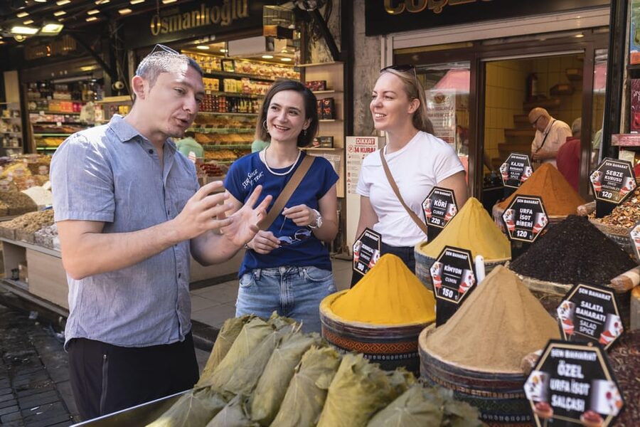 Istanbul: European and Asian Side Guided Foodie Walking Tour - Starting with breakfast near the Spice Bazaar