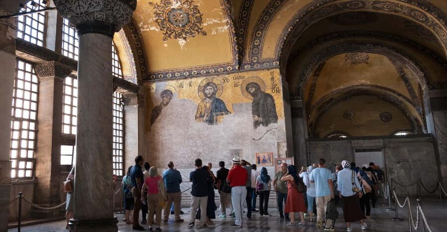Istanbul: Hagia Sophia & Basilica Cistern Tour with Tickets - The Basilica Cistern and its 50 steps underground