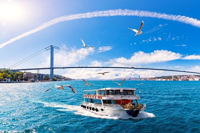 Istanbul Highlights Bosphorus Stops 1 +2 (Europe + Asia) - The Bosphorus cruise and Golden Horn views