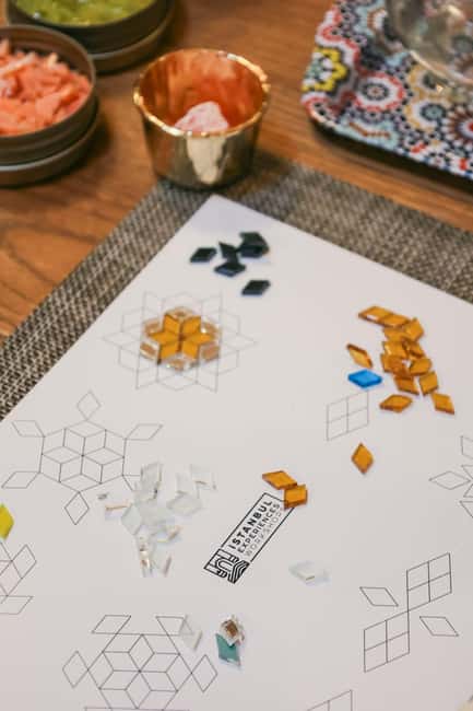 Istanbul: Mosaic Candle Holder Workshop - Designing your mosaic candle holder