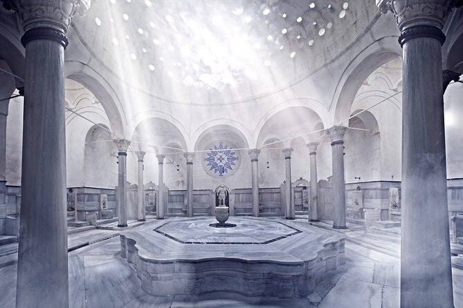 Istanbul Old City: Ottoman Hamam Experience with Foam Massage - The hot room and the marble gobektasi