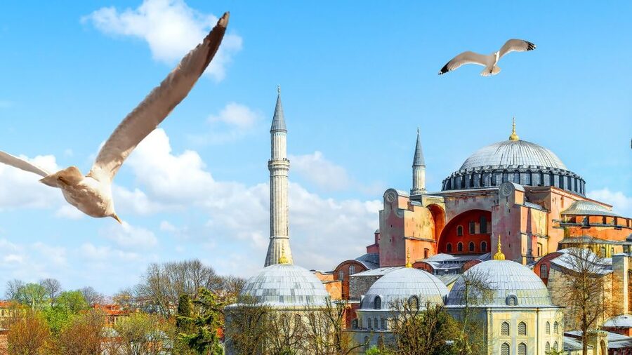 Istanbul's Iconic Duo: Hagia Sophia & Basilica Cistern - Meeting at Sultanahmet’s Blue Mosque tram stop