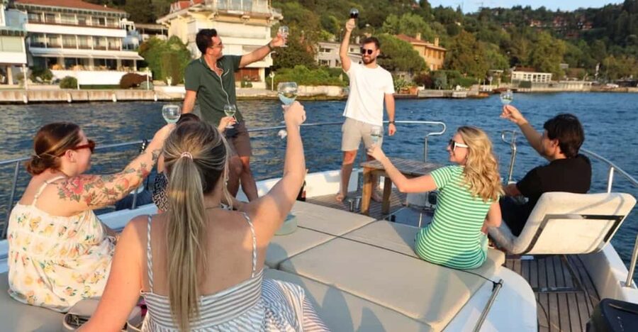 Istanbul: Small Group Yacht Tour with Unlimited Wine - The guides make or break the ride