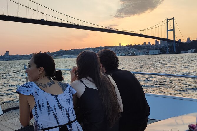 Istanbul Sunset Cruise on Luxury Yacht - Guided Group Cruise - Çırağan Palace, Ortaköy Mosque, and the first bridge